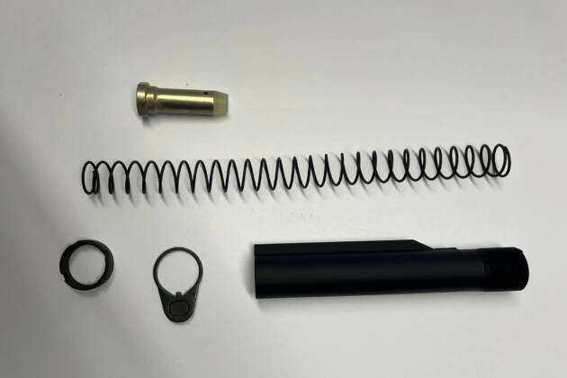 Ar 10 5pc Mil Spec Buffer Tube Kit With 6 Position Buffer Tube