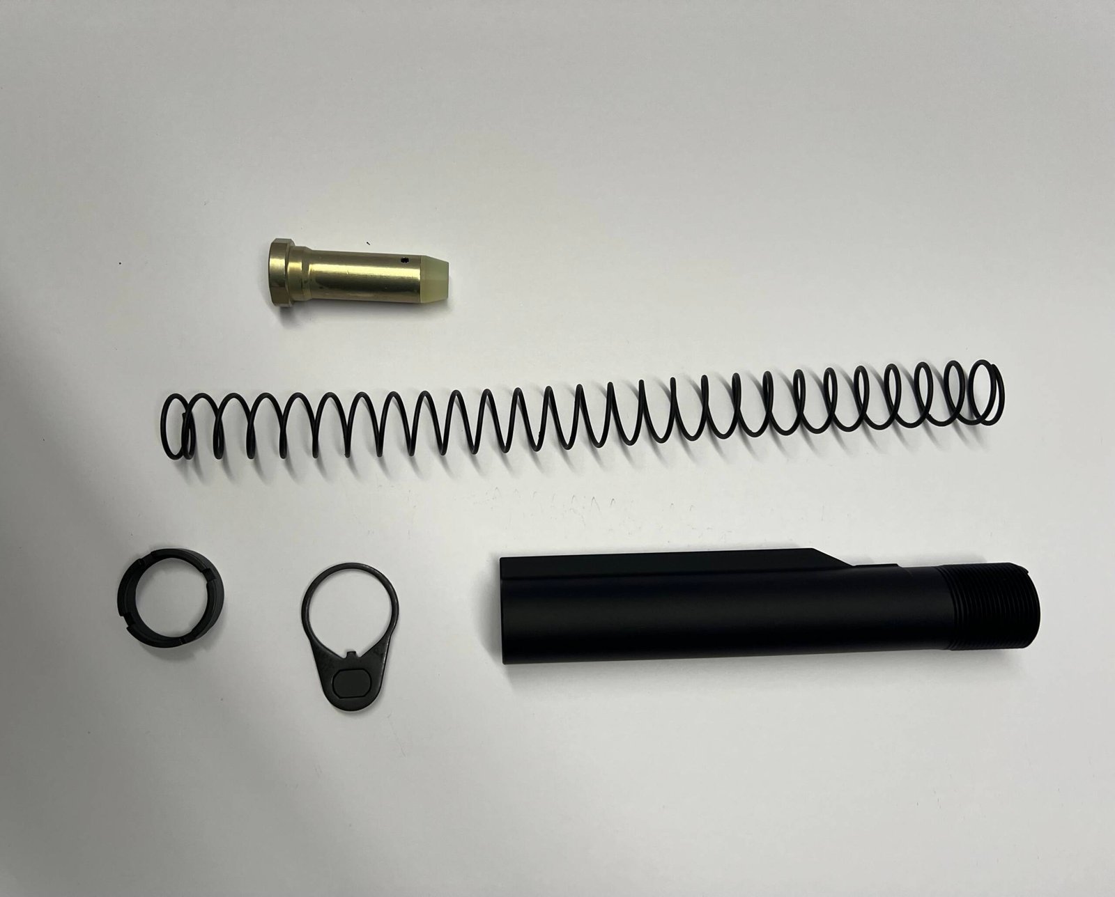 Ar 10 5pc Mil Spec Buffer Tube Kit With 6 Position Buffer Tube