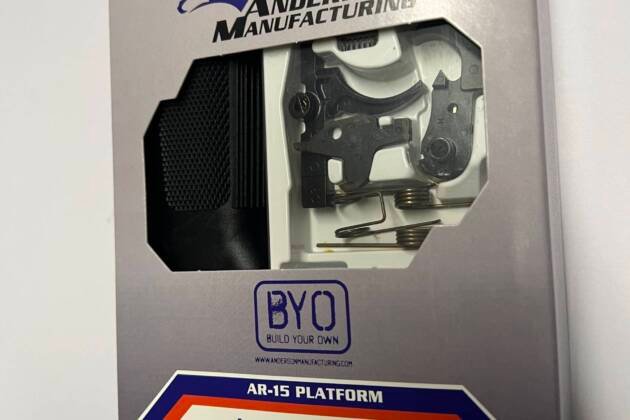 Anderson Manufacturing Lower Parts Kit Ar 15, Black Trigger